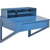Global Industrial Shop Desk Wall Mount, 34-1/2W x 30D x 32-1/2H, Blue 634177BL